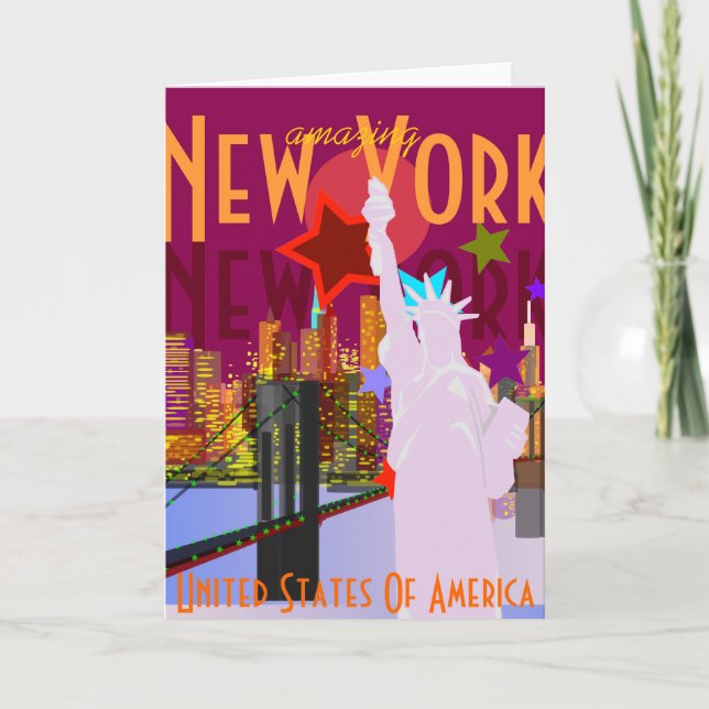 Carte New York Extraordinaire (Devant)