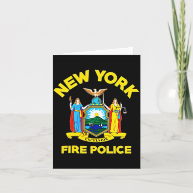 Carte New York Fire Lice Department Firefighters  (Devant)