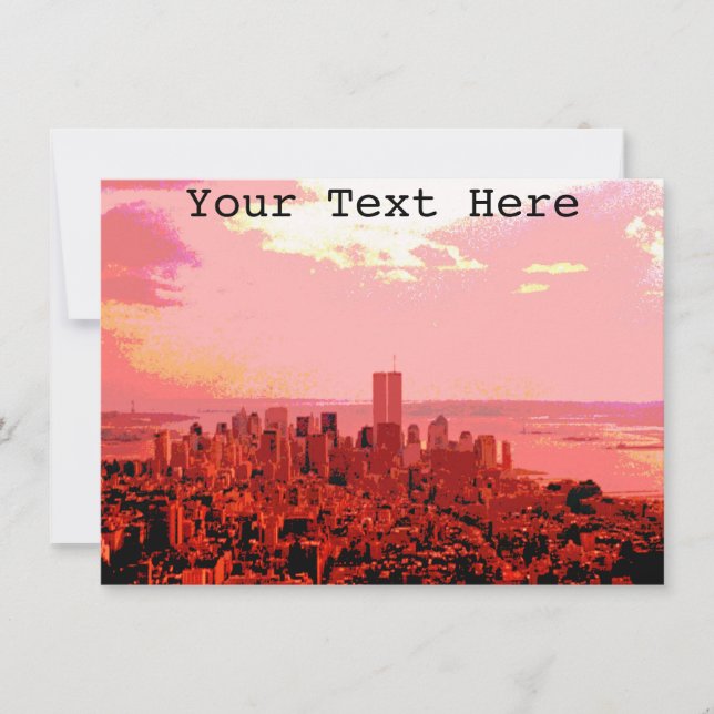 Carte New York personnalisable (Devant)