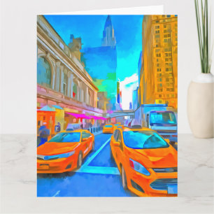 Carte New York Street Pop Art