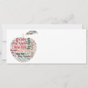 Carte New York words cloud