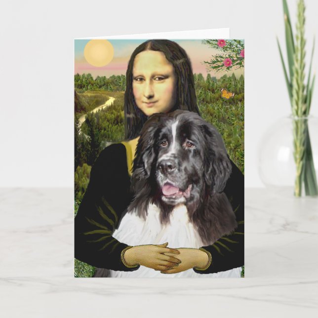 Carte Newfie (Landseer3) - Mona Lisa (Devant)
