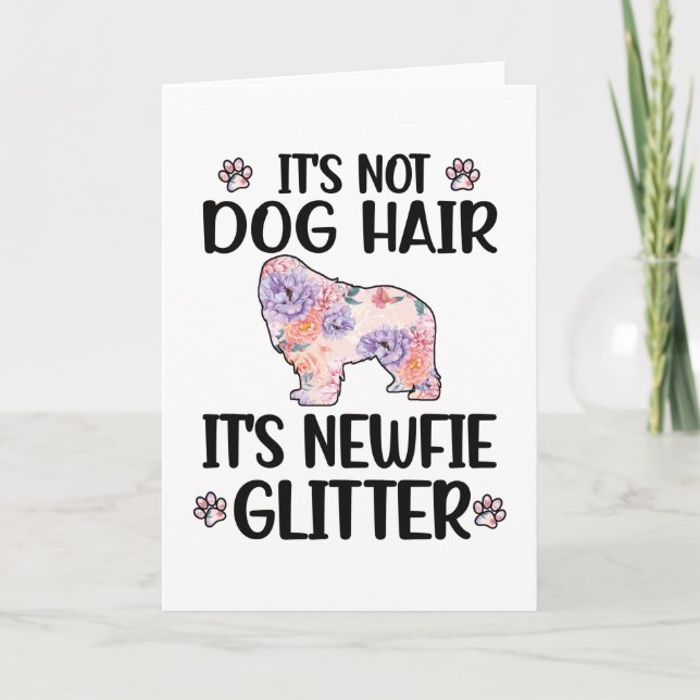 Carte Newfie Lover Terre-Neuve Propriétaire du chien New (Devant)