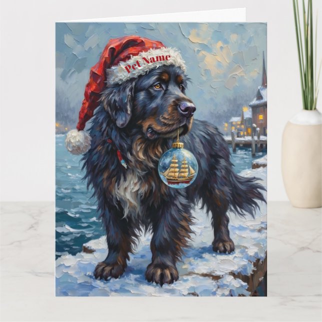 Carte Newfoundland Gentle Christmas Rescue (Devant)