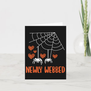 Carte Newly Webbed Halloween Newlywed Bride And Groom We