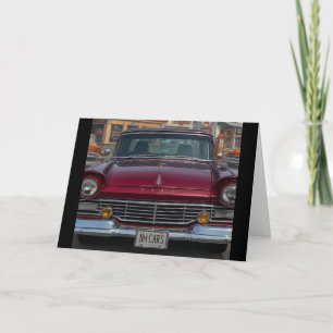 Carte NH Antique Cars Blank Salutation