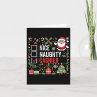Nice Naughty Cashier Funny Noël Père Noël