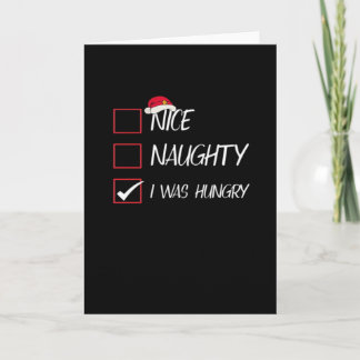 Carte Nice Naughty I Was Hangry Qatari Christmas Heritag