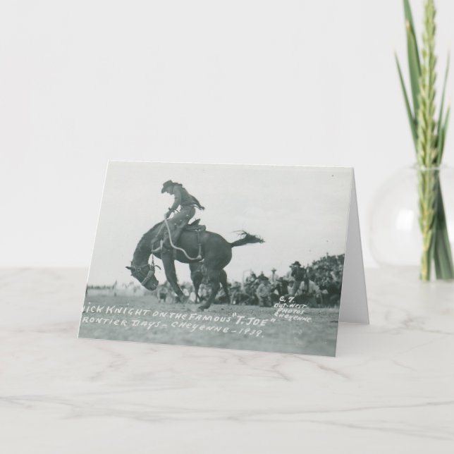 Carte Nick Knight équitation T. Joe à Cheyenne Frotier D (Devant)