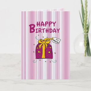 Carte Nièce, Joyeux anniversaire