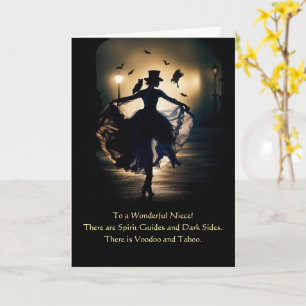 Carte Niece Joyeux Halloween Dancing Witchoman