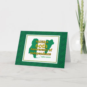 Carte NIGÉRIA   60e anniversaire de l'indépendance   Nig