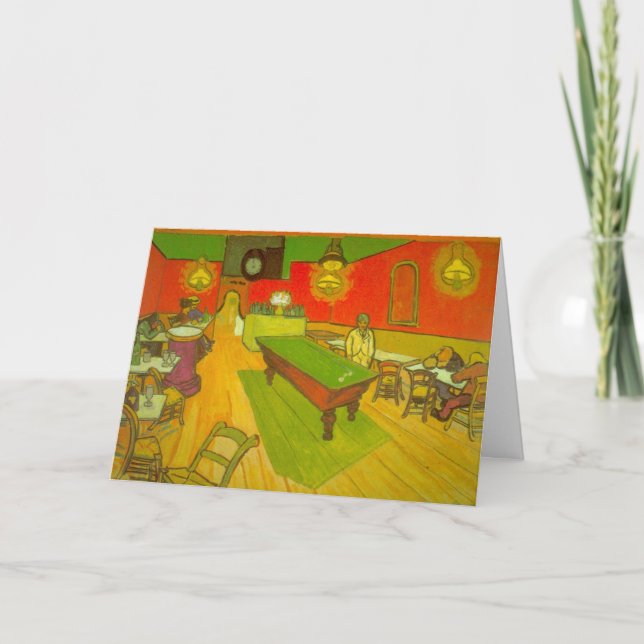 Carte Night Cafe par Vincent van Gogh (Devant)