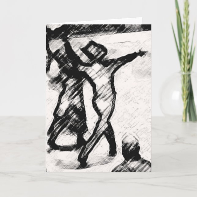 CARTE NIGHT CLUB 2 STEP DANCE GREETING CARD (Devant)