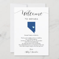 N'importe quelle couleur Nevada Mariage Bienvenue
