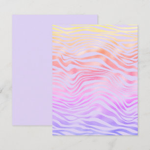 Carte N'Importe Quelle Occasion Silver Zebra Stripes Bla
