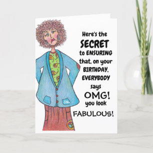 Carte "N'IMPORTE QUI d'un certain âge" Anniversaire drôl