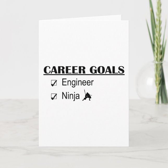 Carte Ninja Objectifs de carrière - Ingénieur (Devant)