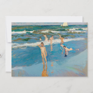 Carte Niños en el Mar   Joaquín Sorolla