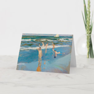 Carte Niños en el Mar   Joaquín Sorolla