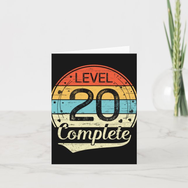 Carte Niveau 20 - 20e anniversaire du Mariage T (Devant)