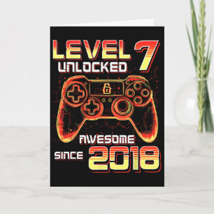 Carte Niveau 7 Débloqué Fête de Jeu Vidéo 7ème Anniversa