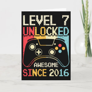 Carte Niveau 7 Jeu vidéo déverrouillé 7e Jeu d'anniversa