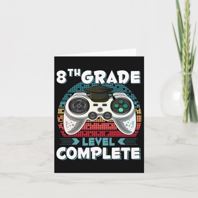 Carte Niveau de niveau complet Gamer 8e grade Gi (Devant)