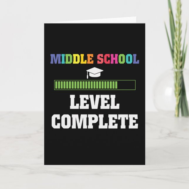 Carte Niveau intermédiaire Terminé Retour à l'école Game (Devant)