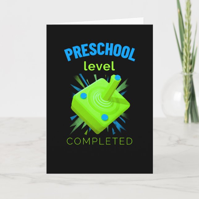 Carte niveau préscolaire achevé (Devant)