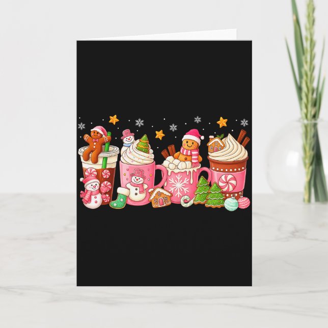 Carte Nk Christmas Coffee Xmas Gingerbread Man Cookie Co (Devant)