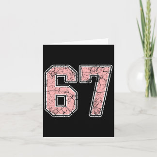 Carte Nk Et Blanc Numéro 67 Joueur Jersey Uniforme #67 F