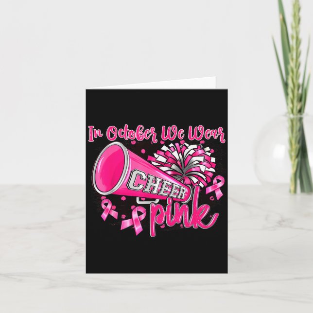 Carte Nk Out Football Cheer For The Breast Cancer Awaren (Devant)