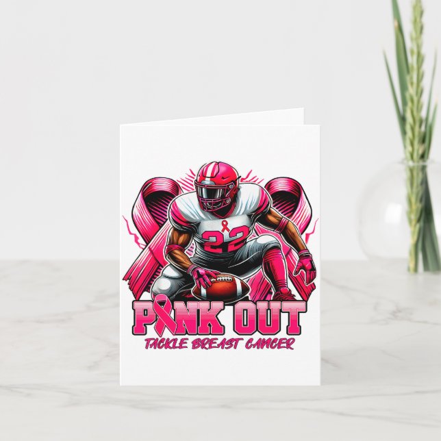 Carte Nk Out Tackle Breast Cancer Awareness Football Men (Devant)