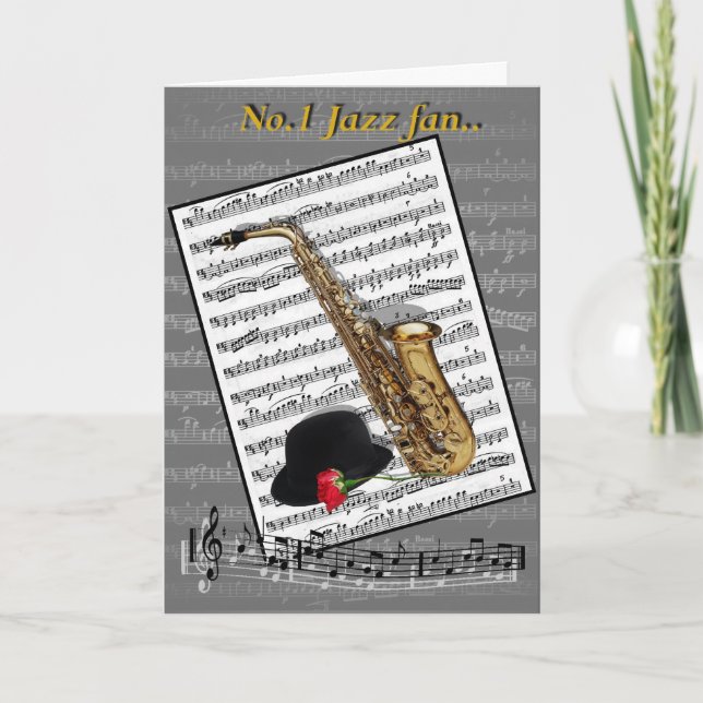 Carte No1 fan de jazz (Devant)