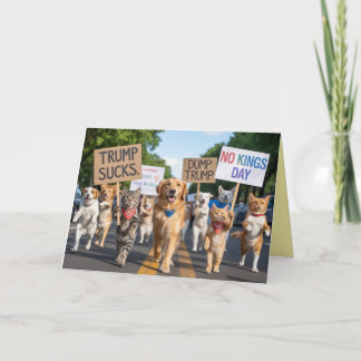 Carte No Kings Day Pet Protest Card