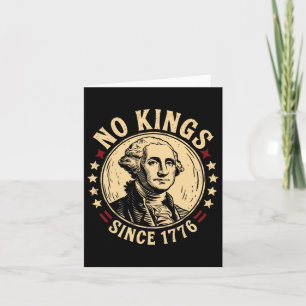 Carte No Kings In America 1776 Save Democracy United Sta