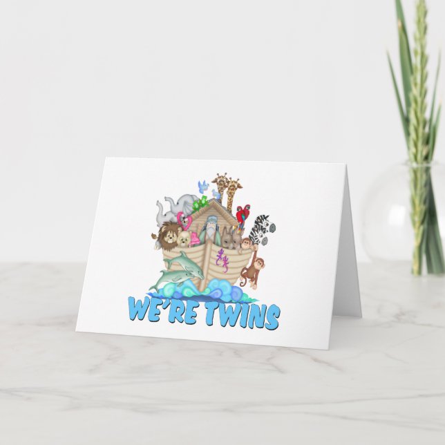 Carte Noah's Ark Nous sommes des jumeaux (Devant)