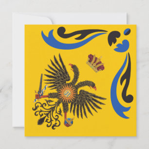 Carte Nobile Contrada dell'Aquila Palio di Siena (aigle)