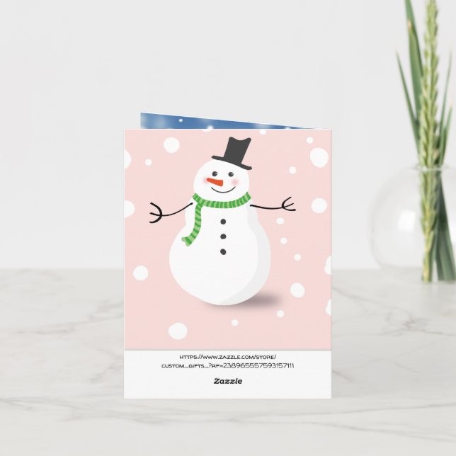 Carte Noël (Dos)