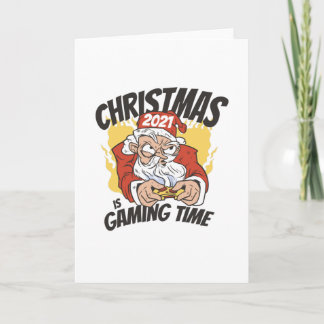 Carte Noël 2021 est temps de jeu - Gamer