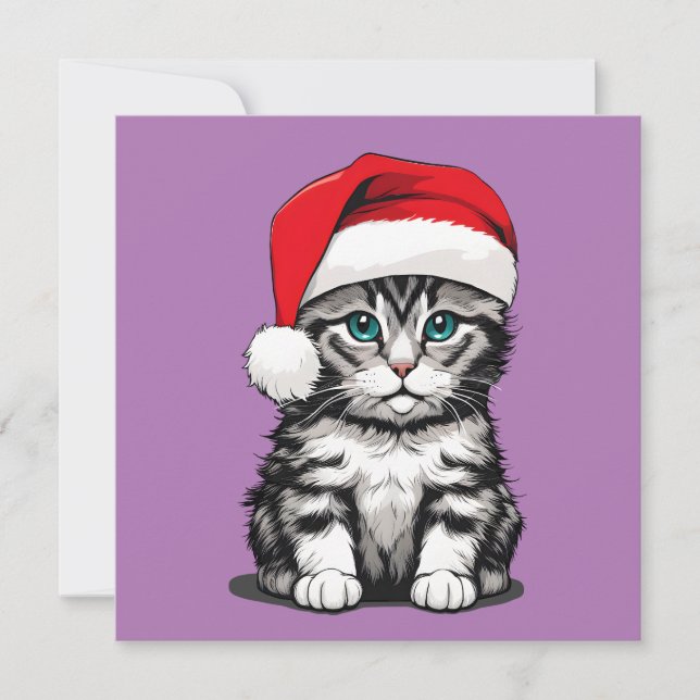 Carte Noël à Kitten (Devant)