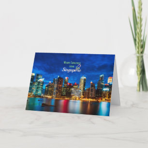 Carte Noël à Singapour