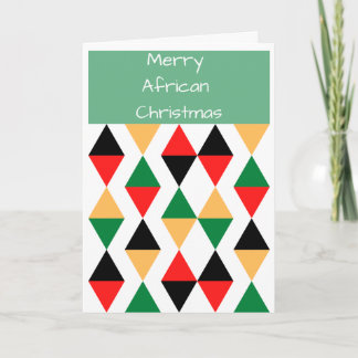 Carte Noël africain