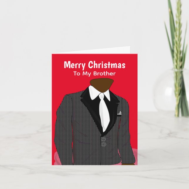 Carte Noël afro-américain personnalisable (Devant)