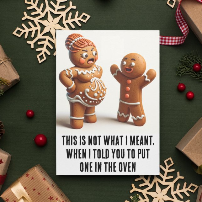 Carte Noël amusant : Cookie de pain d'épice (Créateur téléchargé)