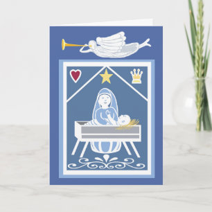 Carte Noël anniversaire de Jésus