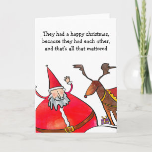 Carte Noël avec un ami