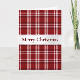 Carte Noël blanc rouge