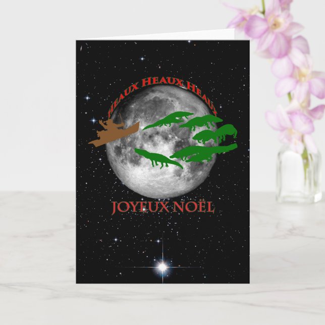 Carte Noël cajun (Orchidée)